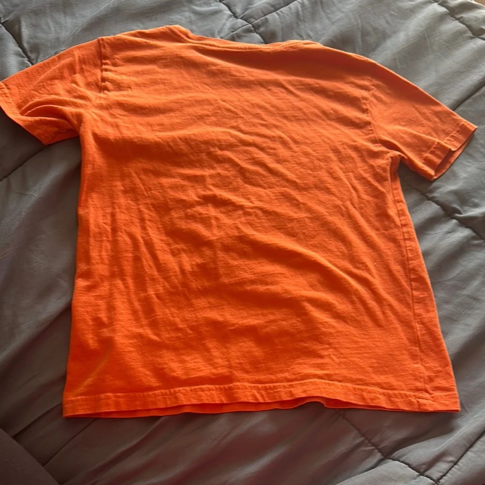 Polo size S Bright Orange Crew Neck Short Sleeve Tee